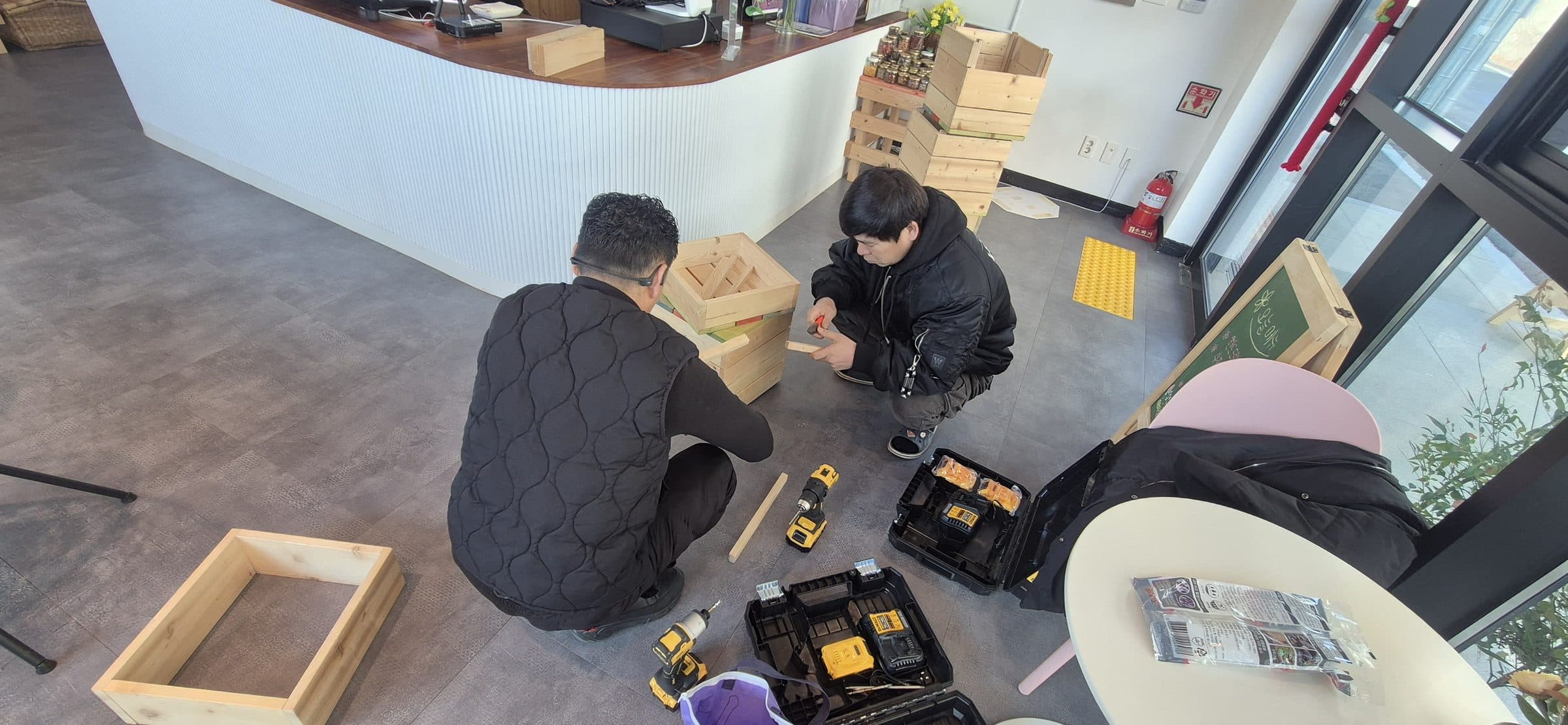 성산마사협 카페 목공 환원사업 2