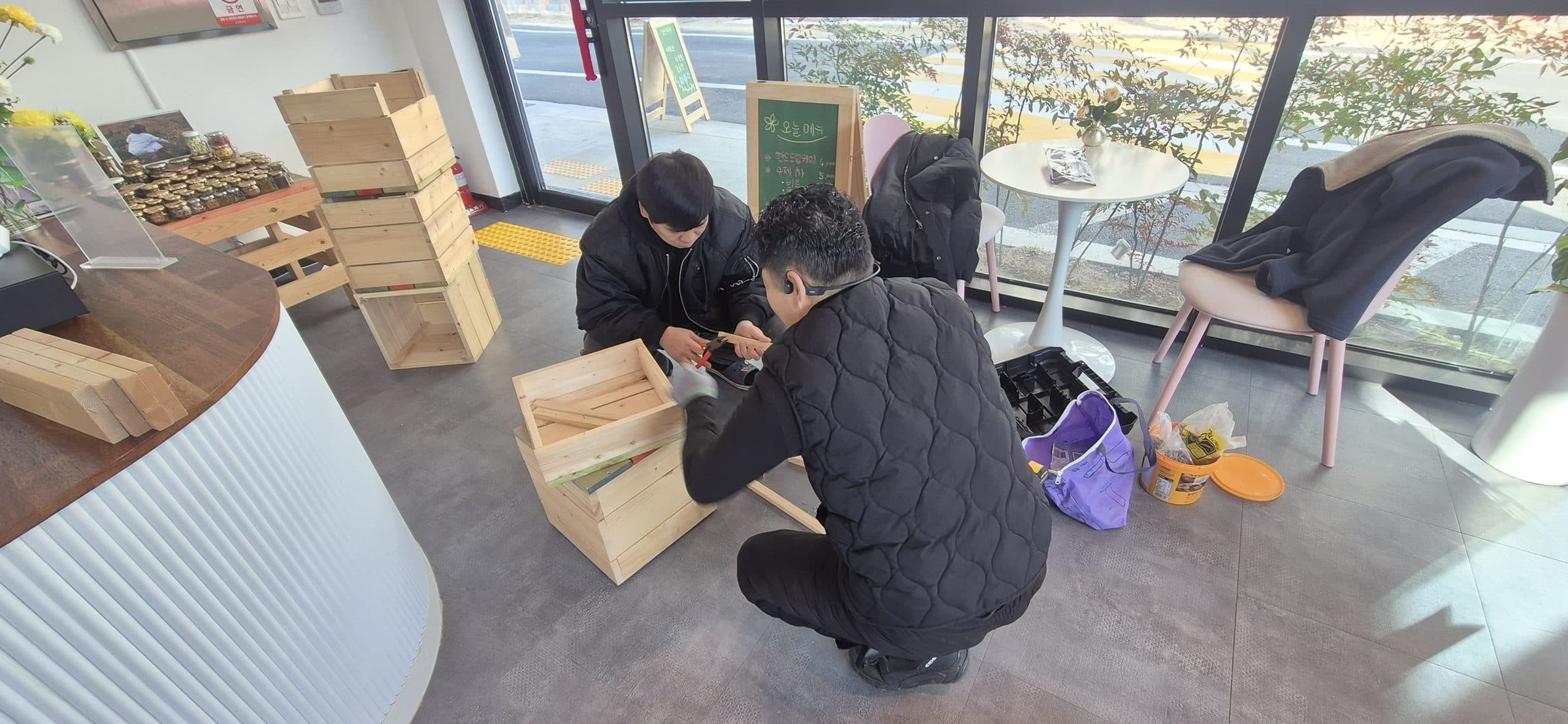 성산마사협 카페 목공 환원사업 3